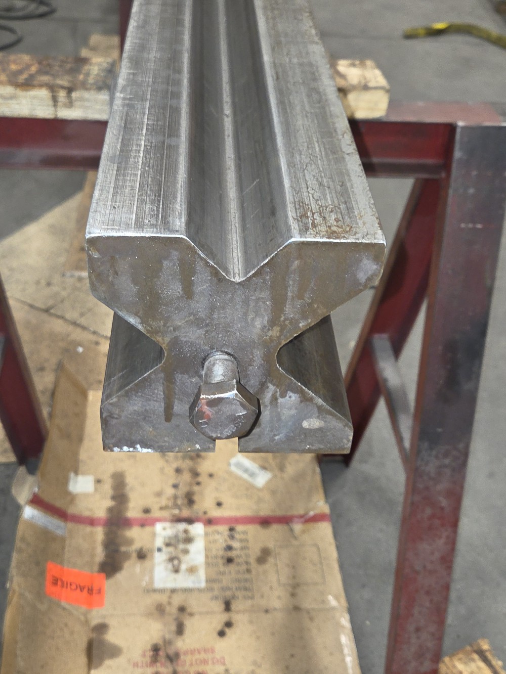 168" L, 4-way press brake die, 5.75" square block, 4", 3", 2" V-widths - Image 2