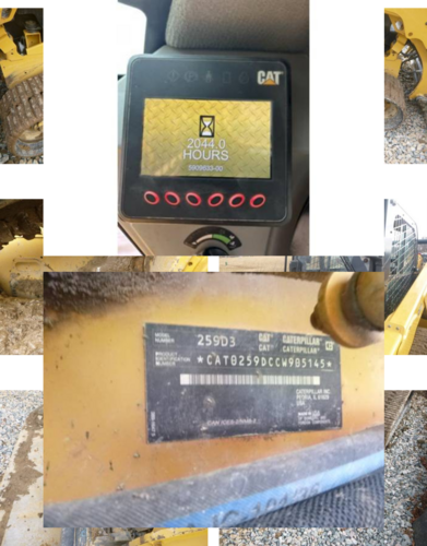 Caterpillar #259D3, Compact Track Loader, 121.1" max. lift height, 73.2 HP Cat C3.3B DIT turbo engine, 8,945 - Image 3