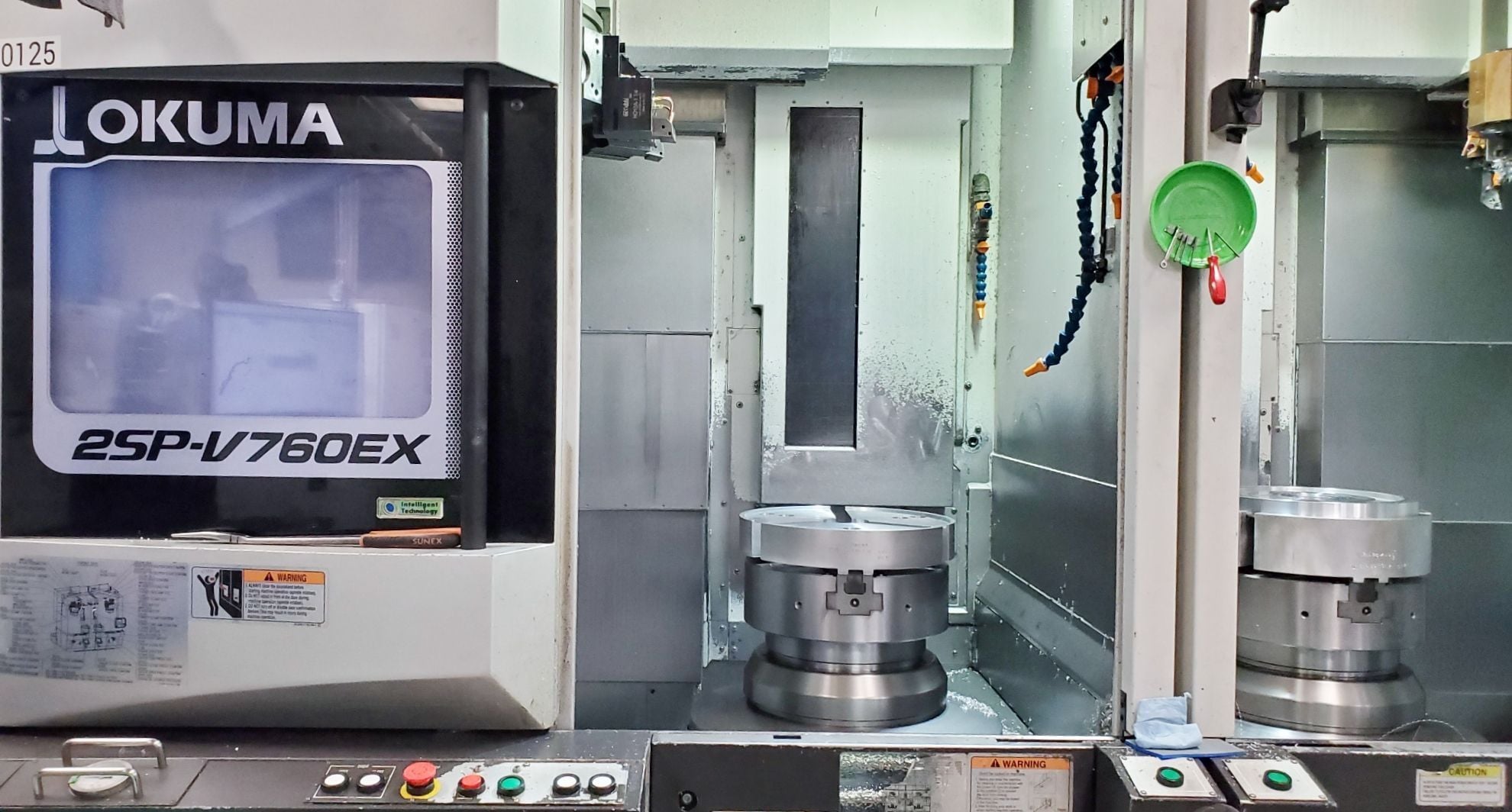Okuma #2SP-V760EX, twin spindle CNC vertical lathe, 31.5" swing, 29.92" diameter, (2) 18" chucks, (2) 12 - Image 2
