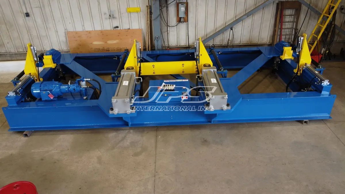 472 Ton, Bay-Lynx #BC-1200, Beam Cambering Machine, W36 x 280 (grade 36), W33 x 221 (grade 50), 12" x 12" - Image 4