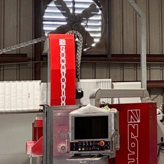 Zonato #TMac-Smart-625-Five, 5-Axis CNC Bridge Saw, 13-3/4" to 24-5/8" blade range, 90° A-axis tilt, 370° - Image 8