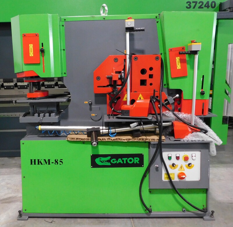 5" x 9/16" x 9/16" Gator #Tiger-HKM85, dual operator hydraulic ironworker, 95 ton, punch holder, blades, 39" - Image 1