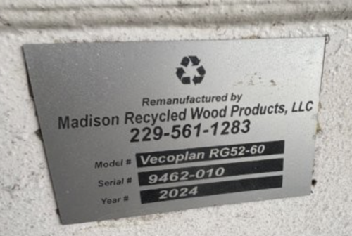 Vecoplan #Retech-RG52-60, Slow Speed Grinder, 52" rotor, 60 HP, control panel, 52" x .625" hole screen - Image 10
