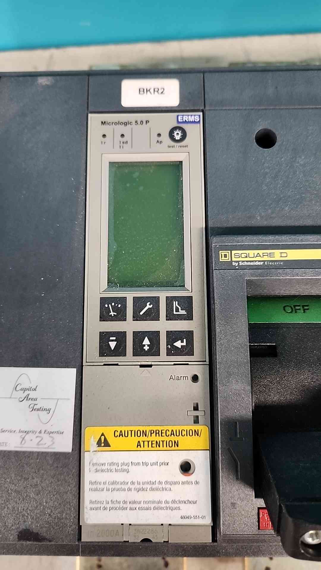 2000 Amps, Square D PowerPact RK2000 #RKF36200CU63AE1BDSAYP, circuit breaker, Micrologic - Image 3