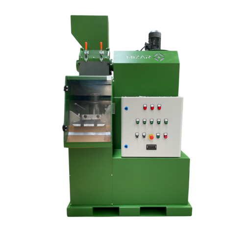 Mizar #CMT-A, Cable Recycling Machine, granulator w/turbo mill, 300 lb/hr., 19 HP total, 10.1 HP granulator - Image 1