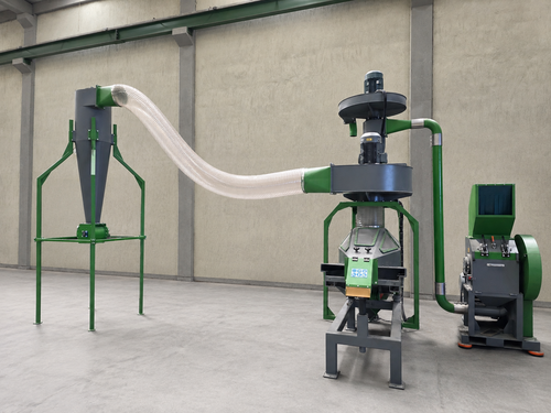 Mizar #ERP-S, Wire Recycling Plant, 900 lb/hr., 35 KW, fine granulator, densimetric separator, dust collector - Image 1