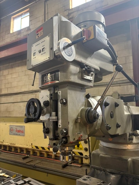 First #LC-185VSX-B, Vertical Milling Machine, 35" X, 16.75" Y, 15.3" knee, 10" x 50" table, 5 HP, 60-4500 - Image 4