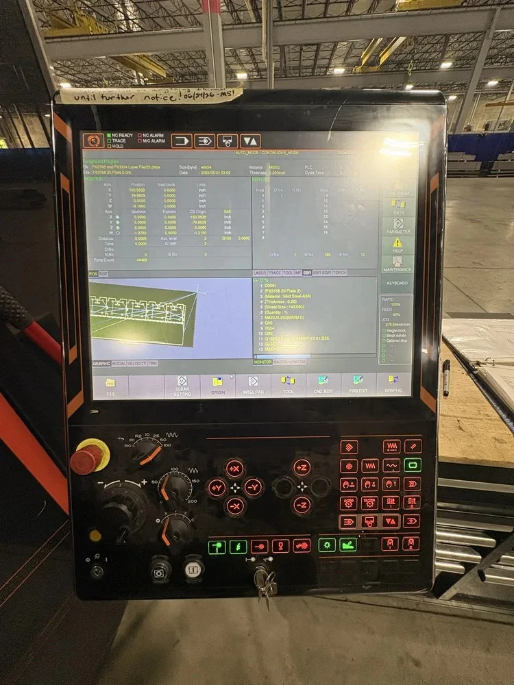 Mazak #Optiplex-4020-Fiber-III, CNC Fiber Laser Cutter, 10,000 watt, 160.4" X, 81.1" Y, 4.33" Z, 6.5' x 13' - Image 8