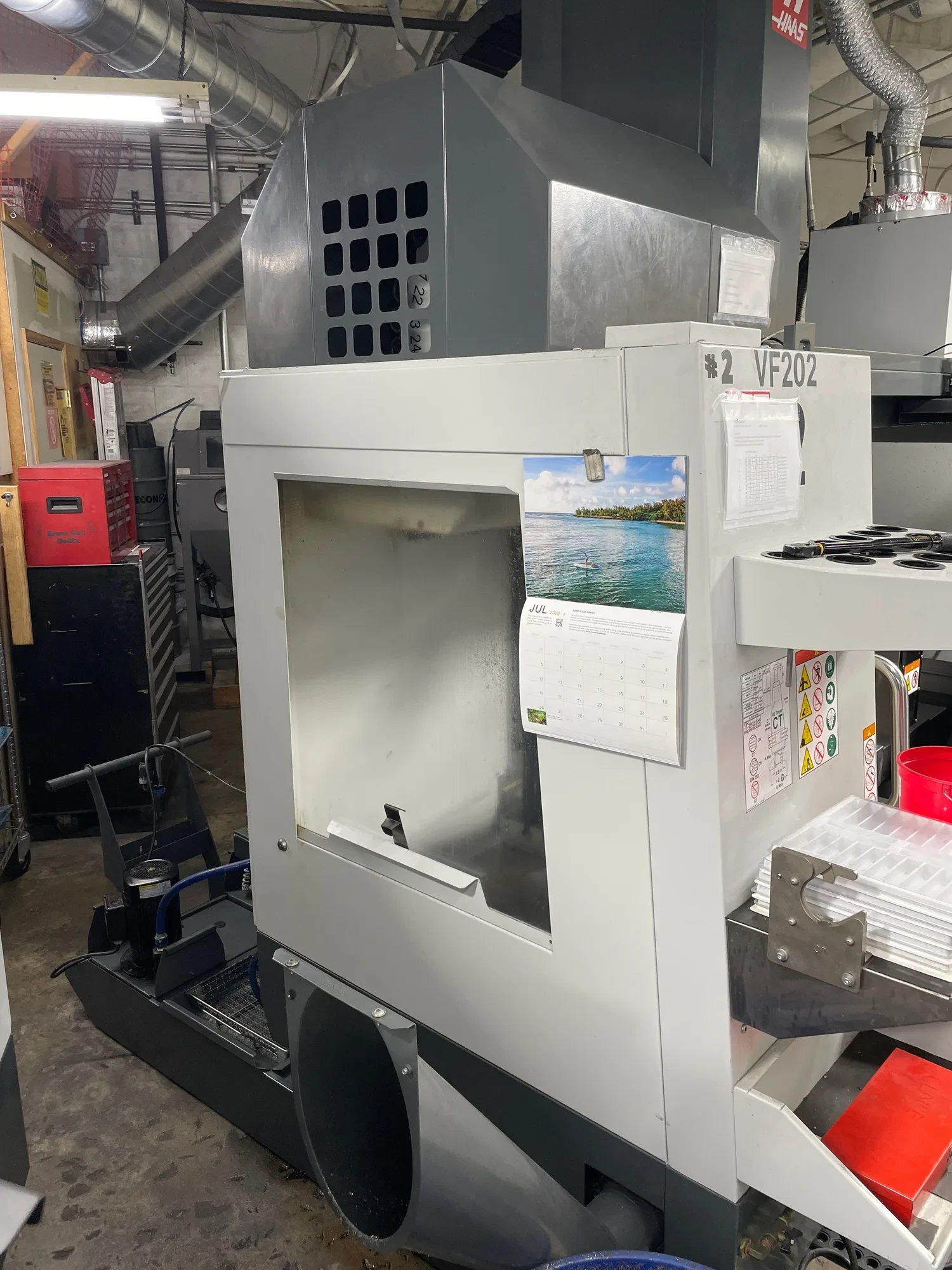 Haas #VF-2, CNC Vertical Machining Center, 30" X, 16" Y, 20" Z, 36" x 14" table, 20 HP, 8100 RPM, 20 - Image 2