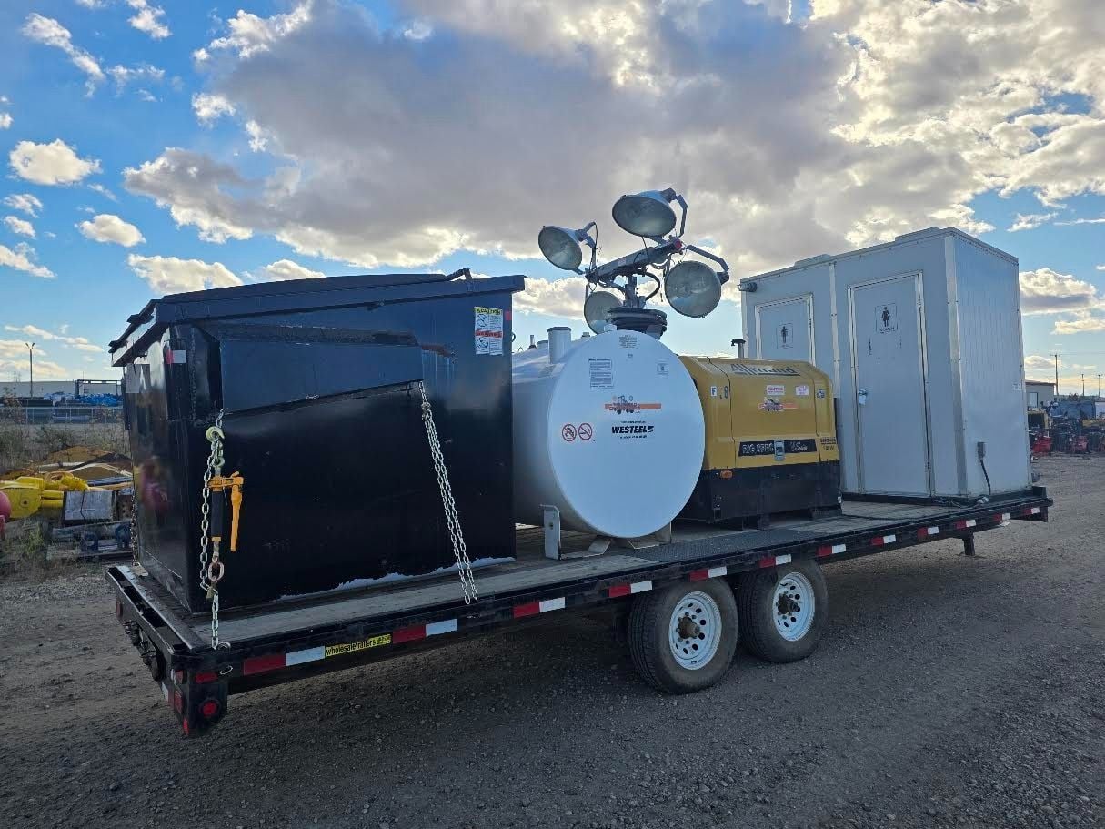 20 KW Allmand #Maxi-Lite, diesel generator set, 3-phase, 938 hours, light tower & heated washroom combo unit - Image 3