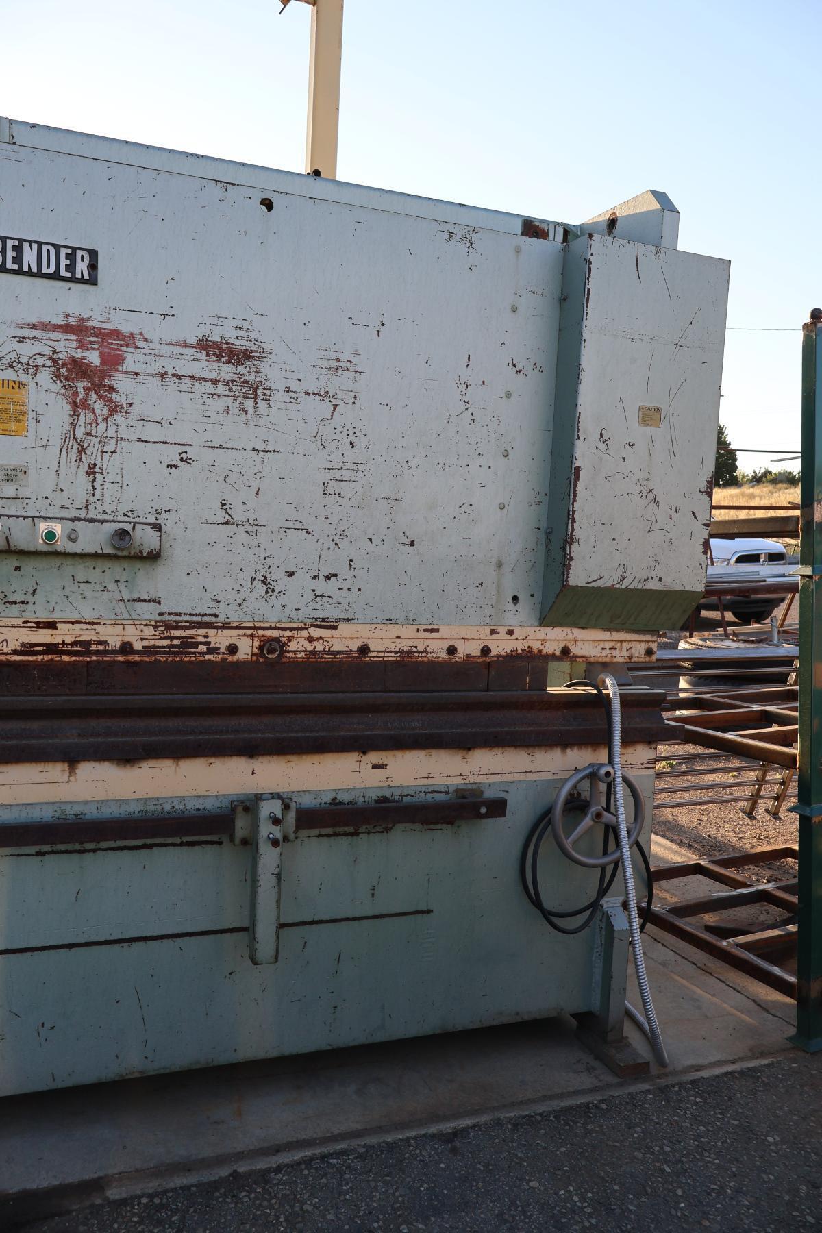 90 Ton, Betenbender #12-90, hydraulic press brake, 12' overall, 132" between housing, 6" stroke, 8" throat - Image 5