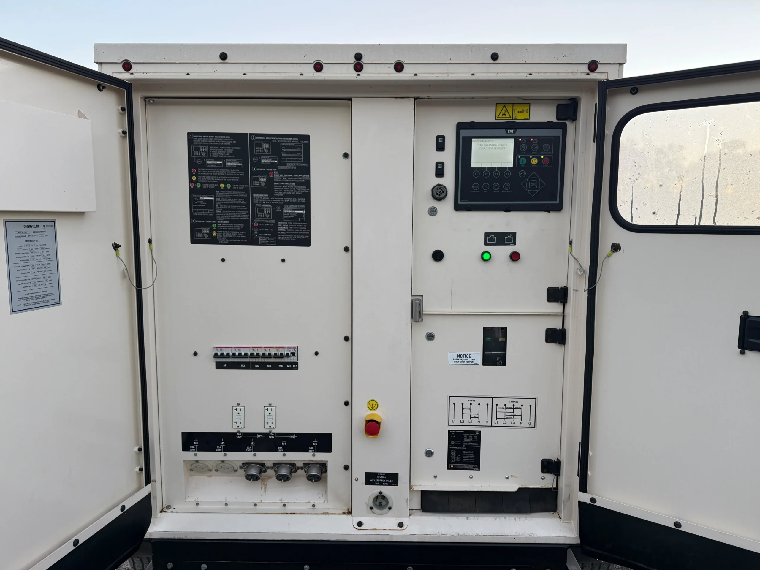 200 KW Caterpillar #XQ230, portable diesel generator set, 277/480 Volts, 3-phase, 1800 RPM, 4112 hours, C7.1 - Image 5