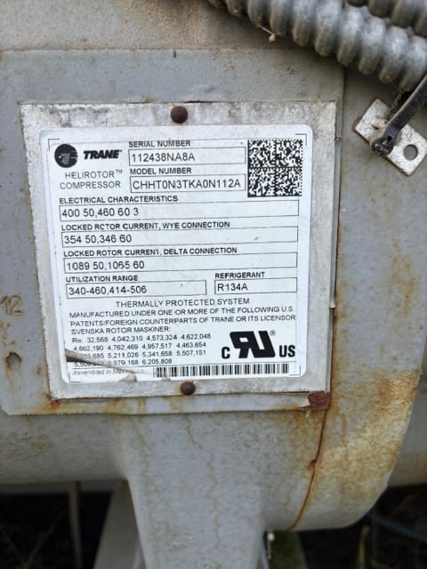 200 Ton, Trane #RTAC Series R, Air Cooled Chiller - Image 5