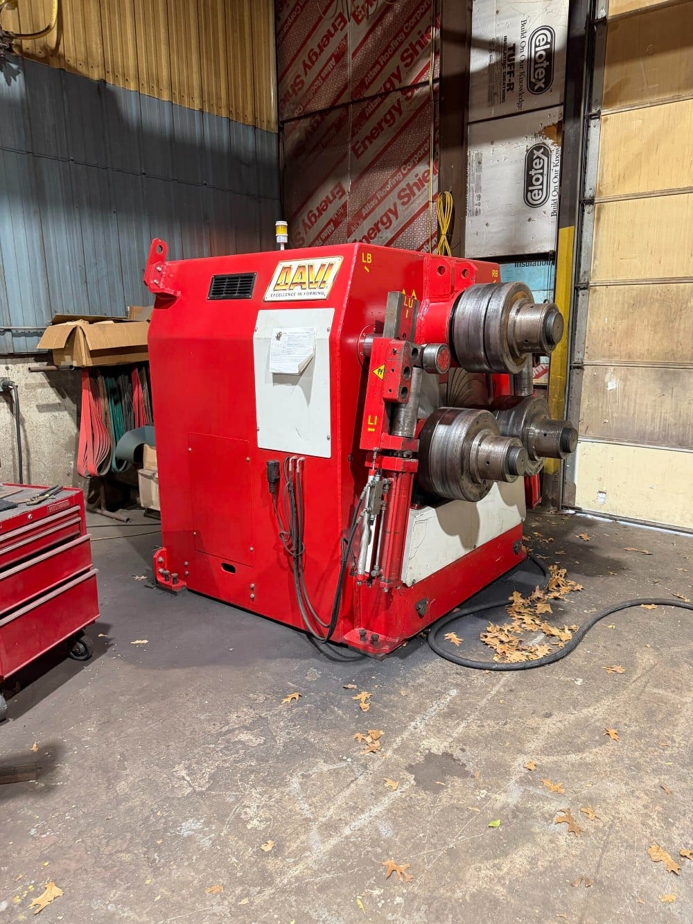 6" x 6" x 0.625" Davi #MCP18, angle roll, 3-roll bender, 2014 - Image 2
