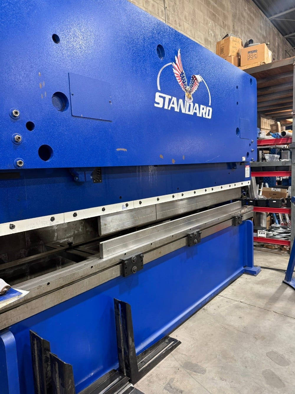 100 Ton, Standard Industrial #AB100-12, hydraulic press brake, 12' overall, 125" between housing, 6" stroke - Image 2