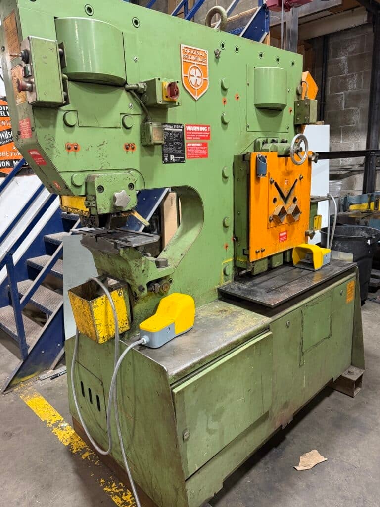 6" x 6" x 1/2" Peddinghaus #PeddiMax-110/140, hydraulic ironworker, 110 ton, refurbished - Image 2