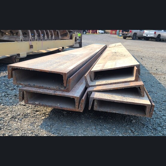 15" x 20' Steel Channel, 3-3/8" flange, 3/8" web thickness, (9 available) - Image 3