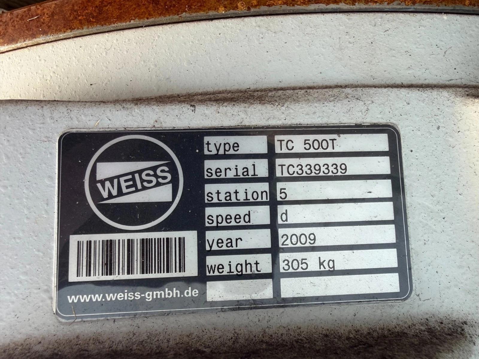 Weiss #TC-500T, 5-Station Rotary Indexing Table, 2009 - Image 2