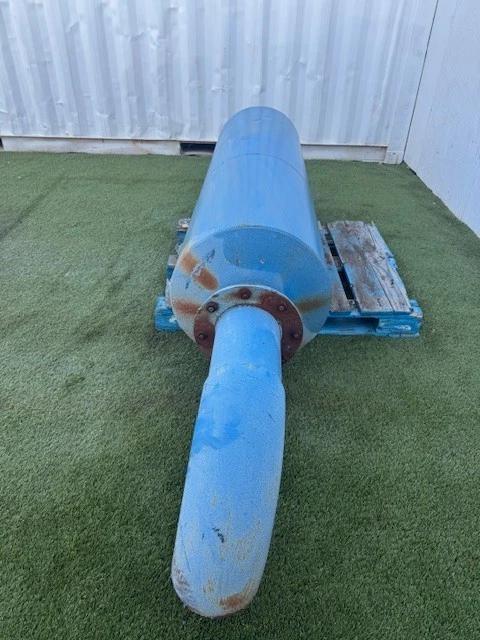 High Pressure Blower Silencer, 72" x 24", 150 gallon tank, 8" flange, 90&deg; elbow attachment - Image 3