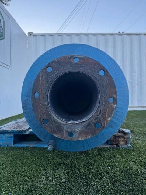 High Pressure Blower Silencer, 72" x 24", 150 gallon tank, 8" flange, 90&deg; elbow attachment - Image 6