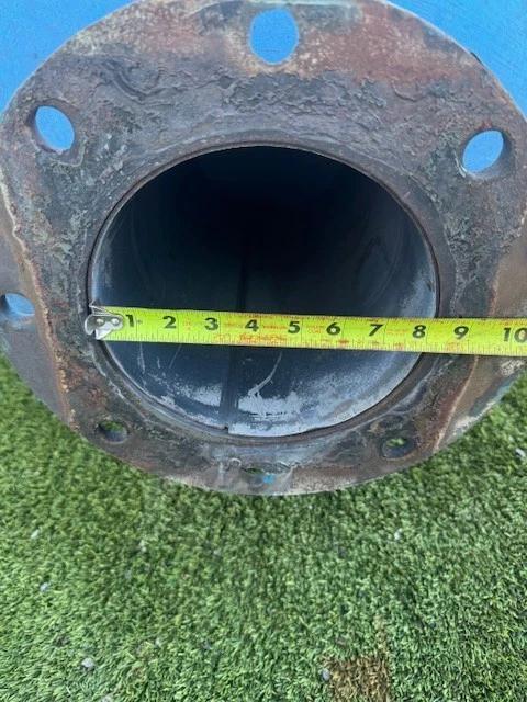 High Pressure Blower Silencer, 72" x 24", 150 gallon tank, 8" flange, 90&deg; elbow attachment - Image 9
