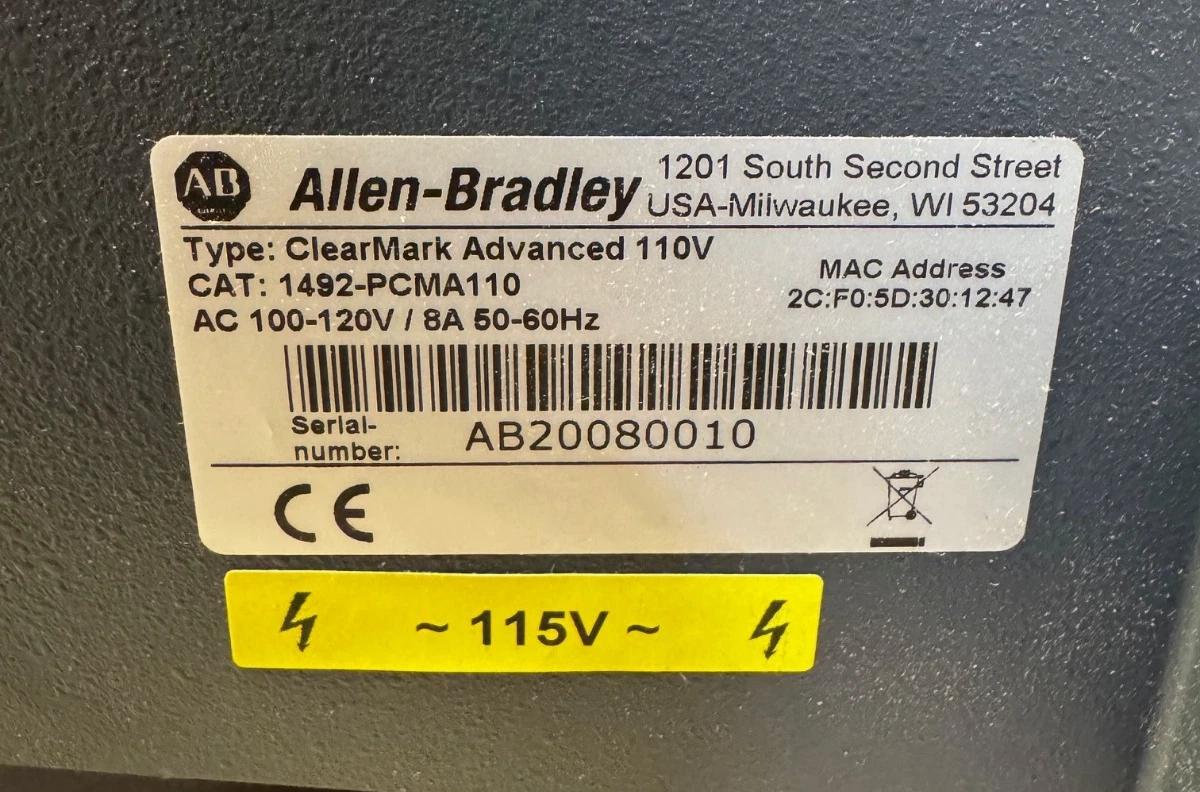 Allen-Bradley #1492-PCMA110, ClearMark Advanced Industrial Marking/Printing System, 100-120 V. - Image 6