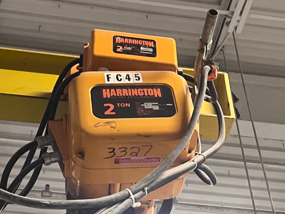 Bulk Bag Supersack Unloader, Best #BBU-4000-BE-IH, bulk equip, 2 ton Harrington electric hoist, pendant - Image 5
