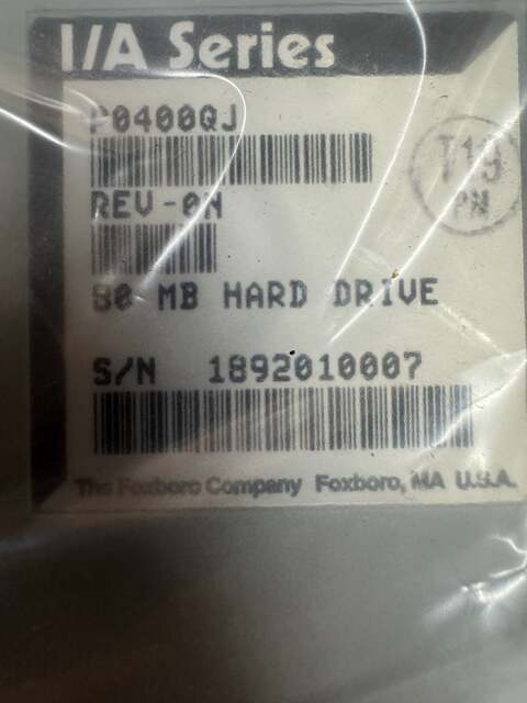 Foxboro #P0400QJ, I/A Series 80 MB Hard Drive Module, Rev 0N, Open Box Unused - Image 2
