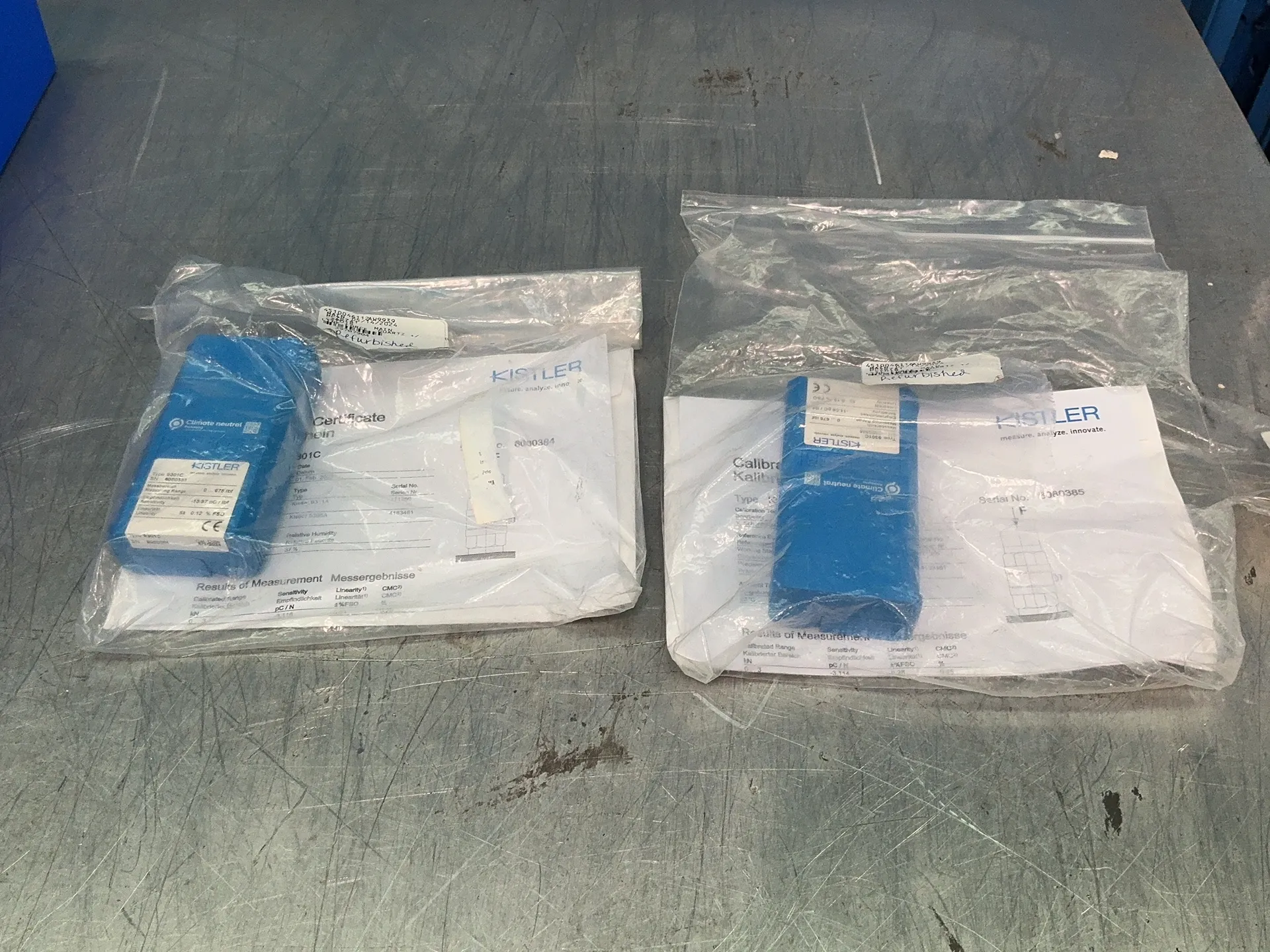 Kistler #9301C, piezoelectric force sensor load cells, 0-675 LBF measuring range - Image 3