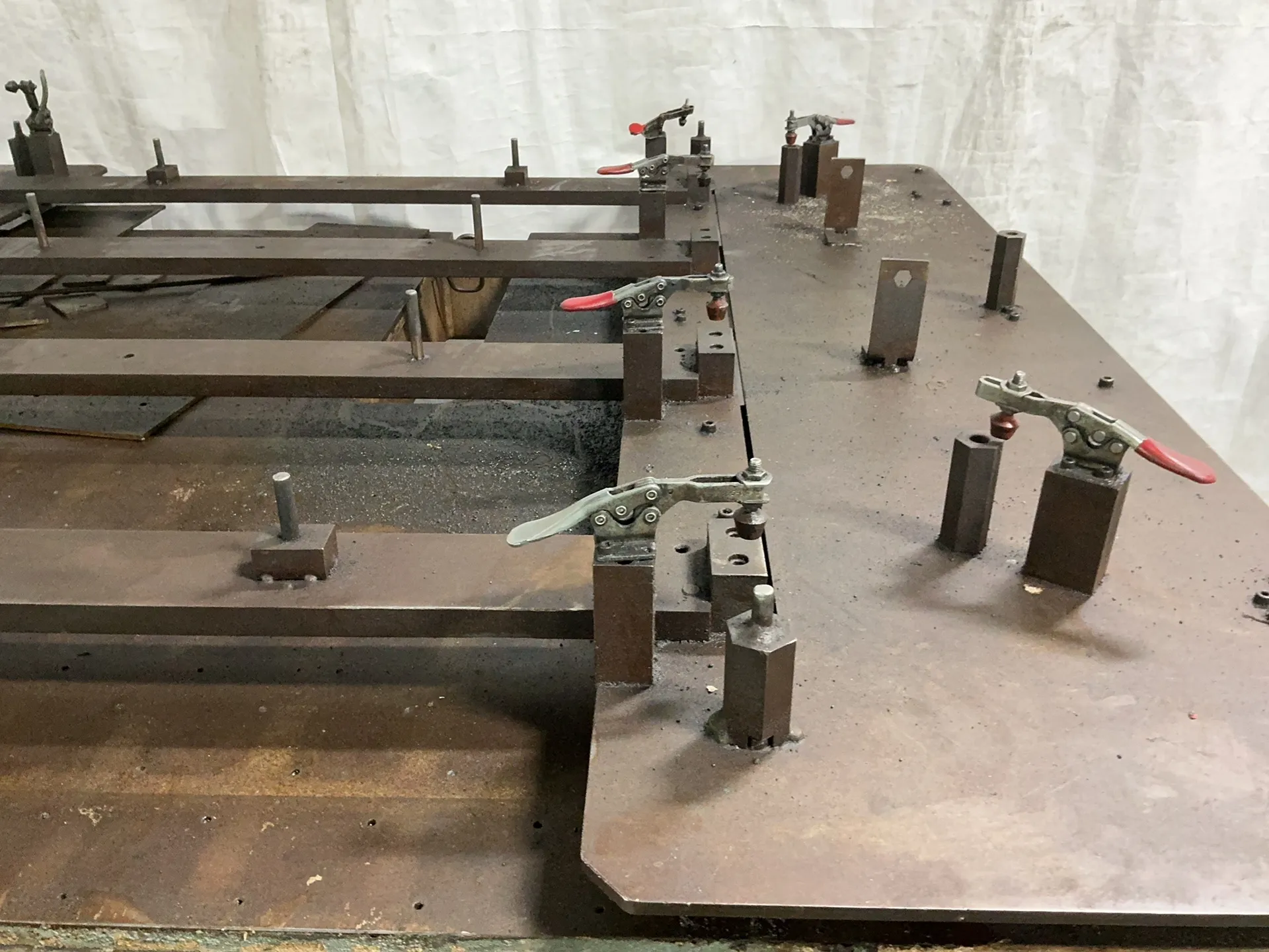 5' x 7' metal table - Image 4