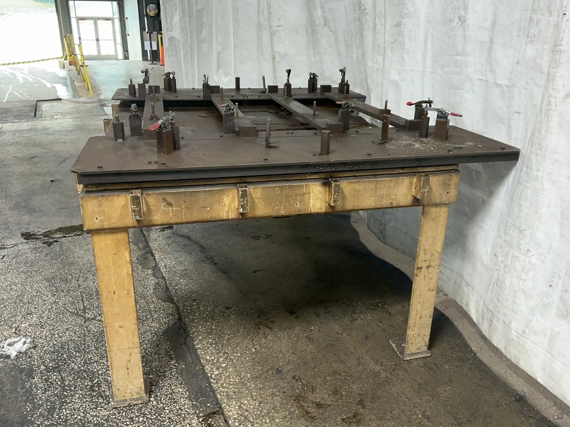 5' x 7' metal table - Image 6
