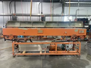 3.5" Davis Standard, Profile Extrusion Line, 24:1 L/D, air cooled, 75 HP AC motor, vacuum sizing tank, Ferris - Image 3