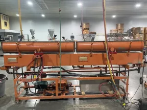 3.5" Davis Standard, Profile Extrusion Line, 24:1 L/D, air cooled, 75 HP AC motor, vacuum sizing tank, Ferris - Image 4