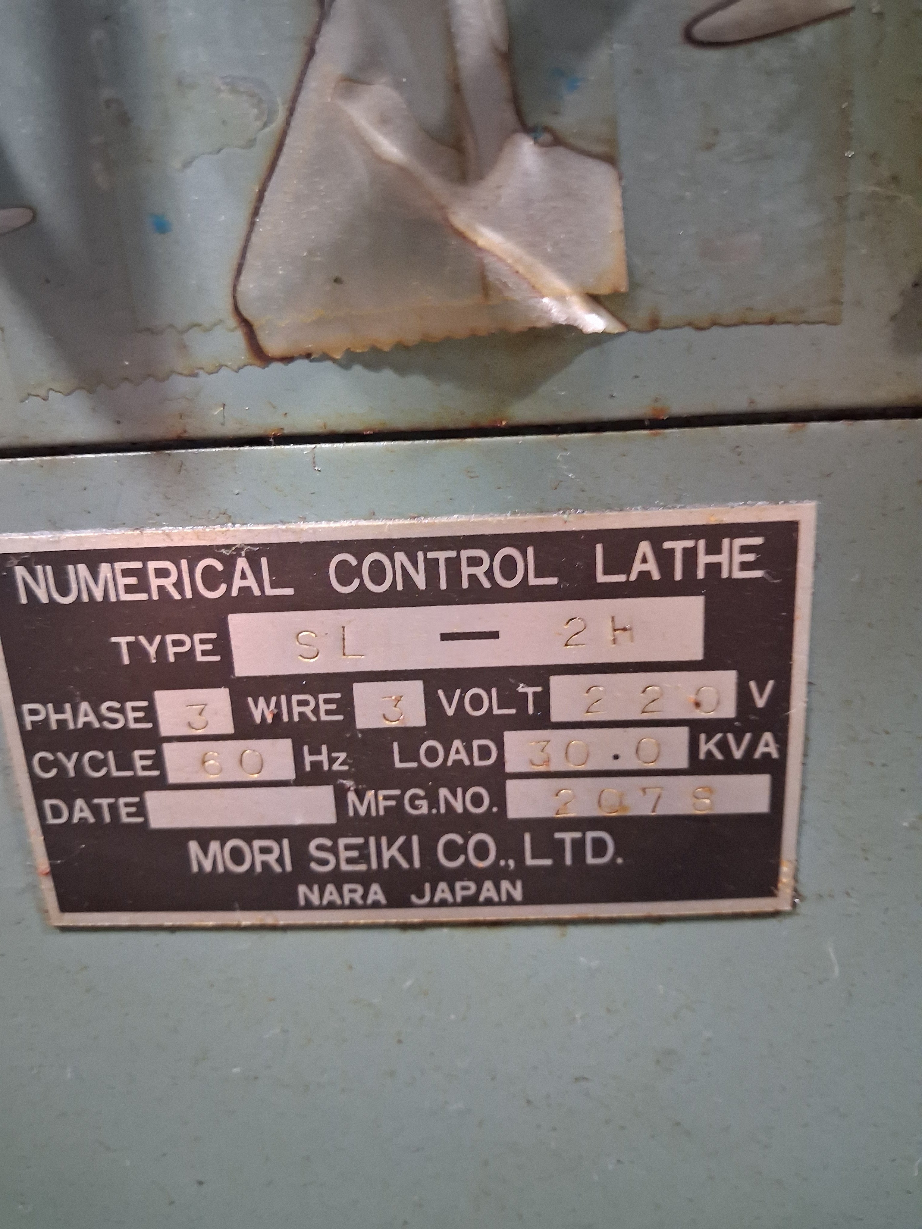 Mori Seiki #SL-2H, slant bed CNC turning center, Fanuc 10T Control, 12-station drum turret, hydraulic chuck - Image 8