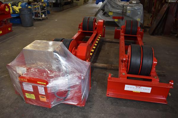 60 Ton, WeldWire #WWRD-60/WWRI-60, tank turning rolls, 120000 lb., 8"-18' diameter, 1.2-50 IPM variable - Image 2