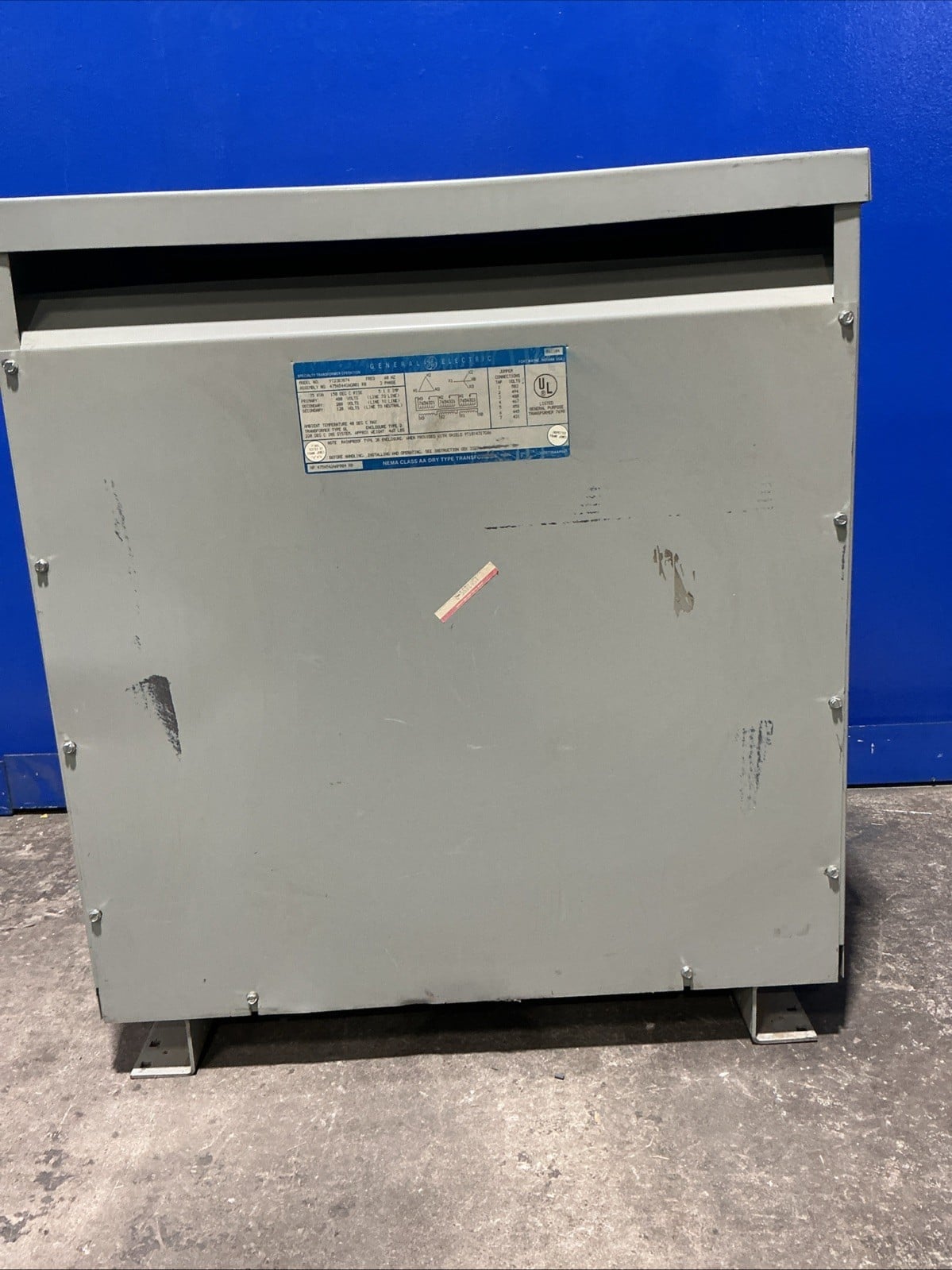 75 KVA 480 Primary, 208Y/120 Secondary, General Electric #9T23B3874, Dry Type Transformer, 3 Phase, 60 Hz (3 - Image 6