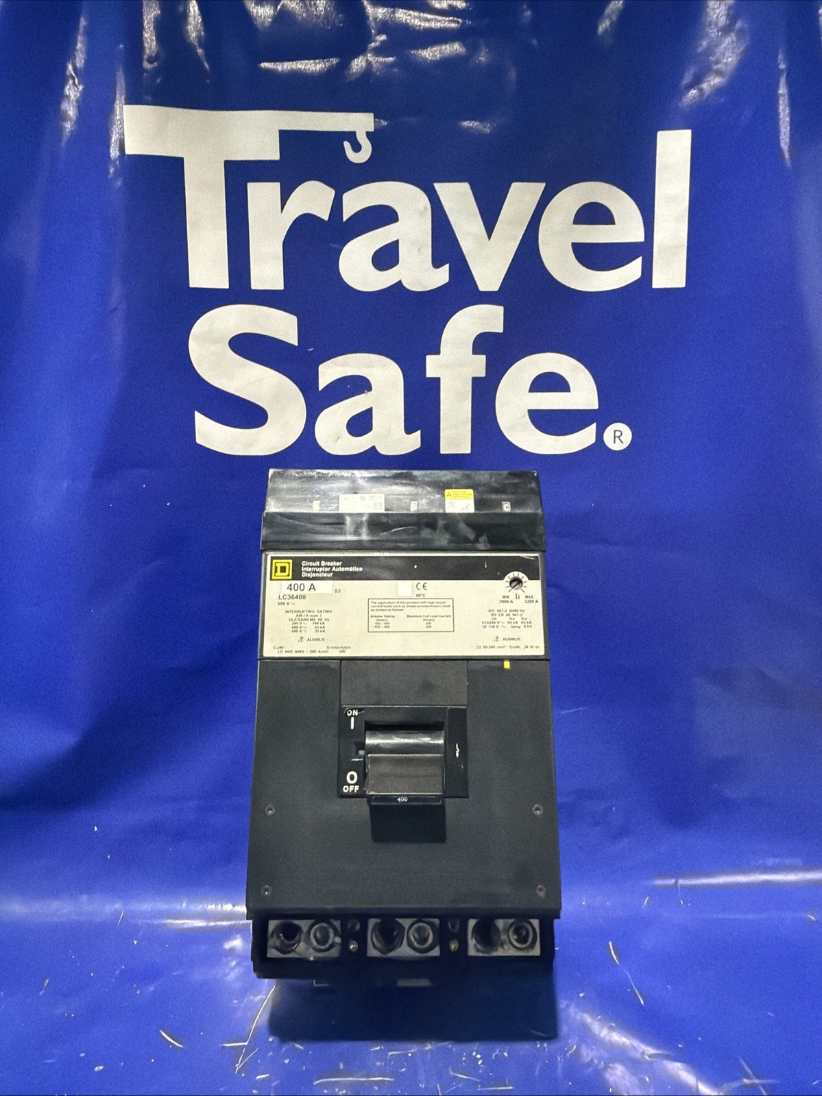 400 Amps, Square D #LC36400, I-Line circuit breaker, 600 Volts, 3 Pole, 35 KA (5 available) - Image 1