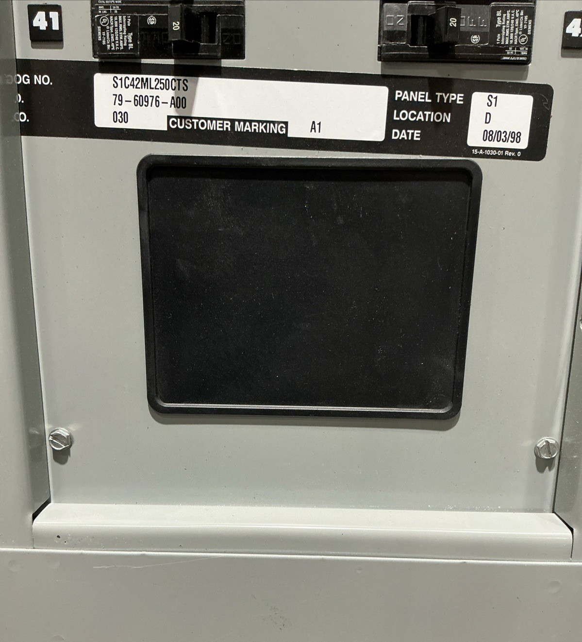 250 Amp. Siemens S1C42ML250CTS, MLO Panelboard, 208Y/120 Volts, 3 Phase, 4 Wire - Image 7