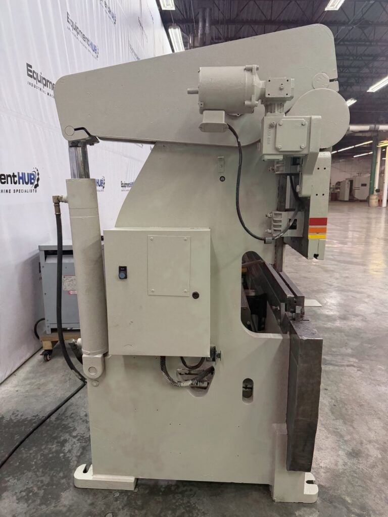 100 Ton, Accurpress #710010, 3-Axis CNC hydraulic press brake, 10' overall, 102" between housing, 8" stroke - Image 7