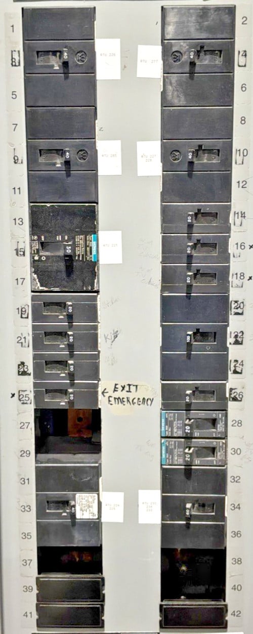 400 Amp. Westinghouse YS3069, Main Breaker Panelboard, 400 Amp main breaker, 480Y/277 Volts, 3 Phase, 4 Wire - Image 4