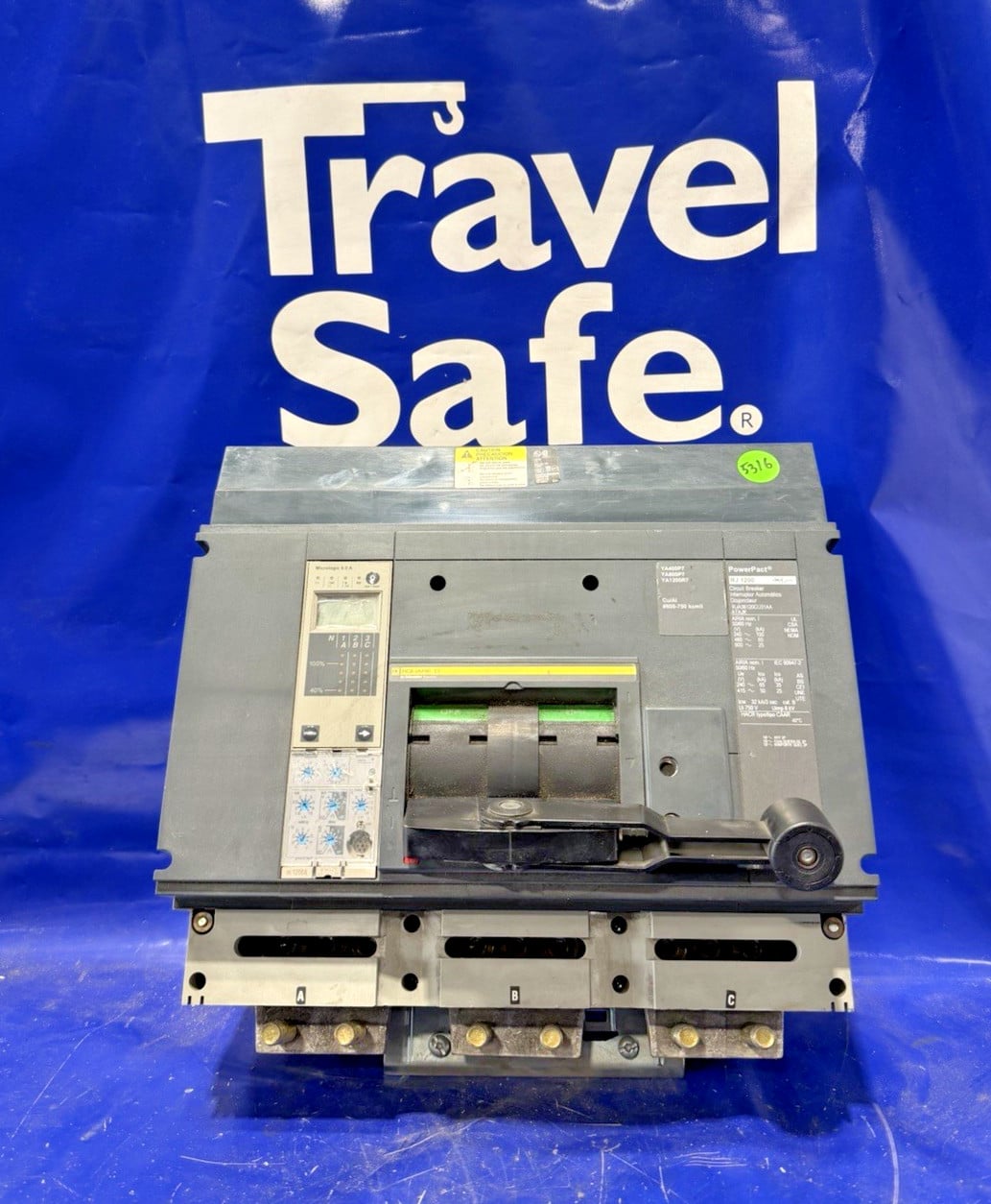 1200 Amps, Square D #RJA36120CU31AA, I-Line circuit breaker, 600 Volts, 3 Pole, Micrologic 6.0 trip - Image 1