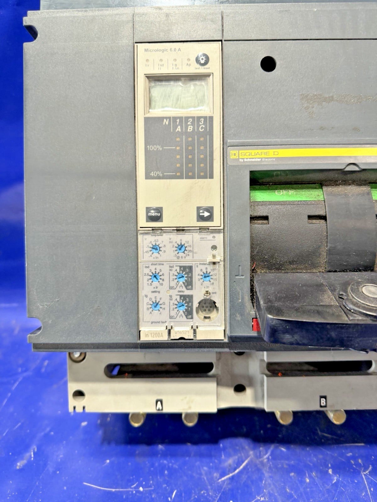 1200 Amps, Square D #RJA36120CU31AA, I-Line circuit breaker, 600 Volts, 3 Pole, Micrologic 6.0 trip - Image 7