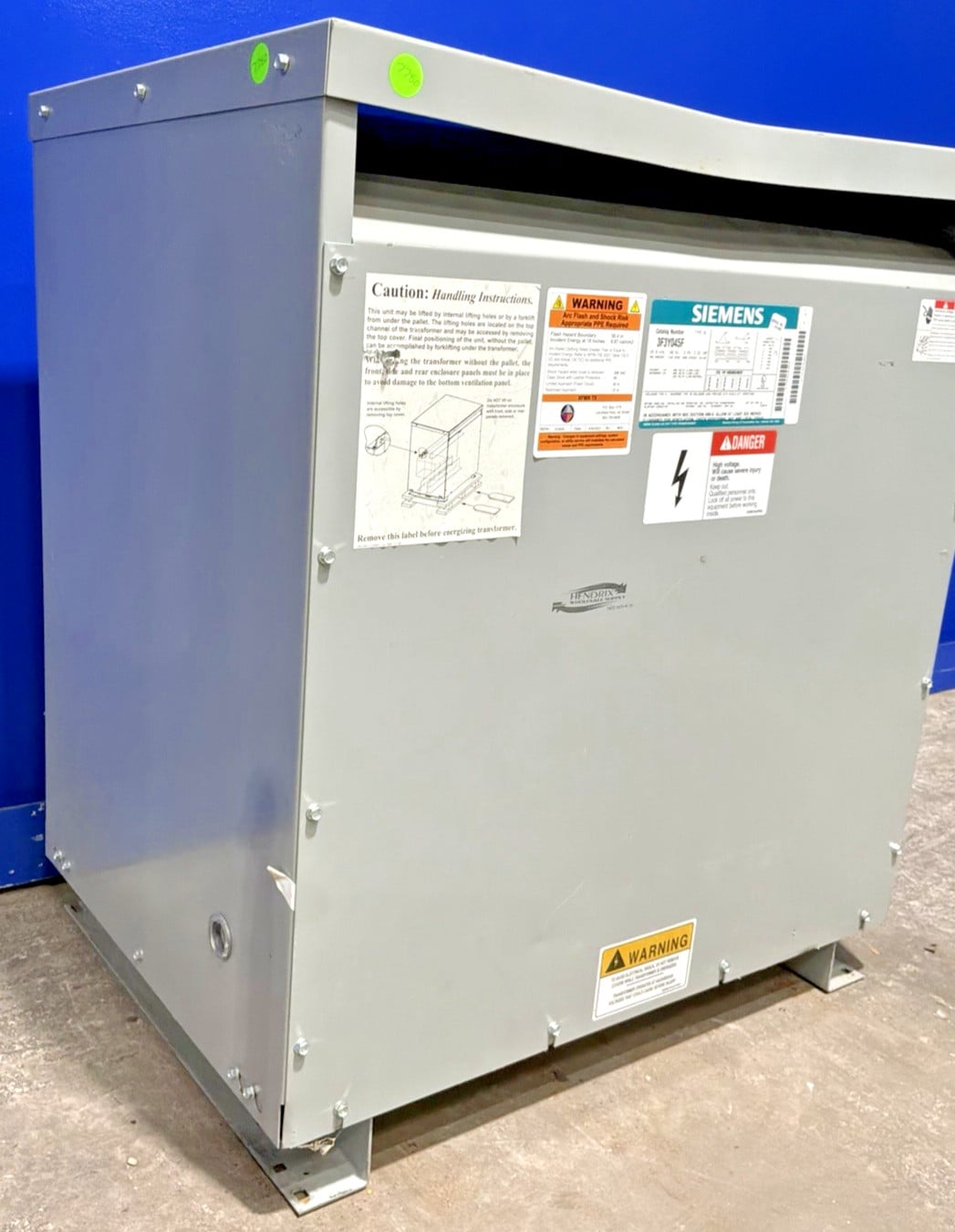 45 KVA 480 Primary, 208Y/120 Secondary, Siemens #3F3Y045F, Transformer, 3 Phase, 60 Hz, NEMA 2 - Image 3