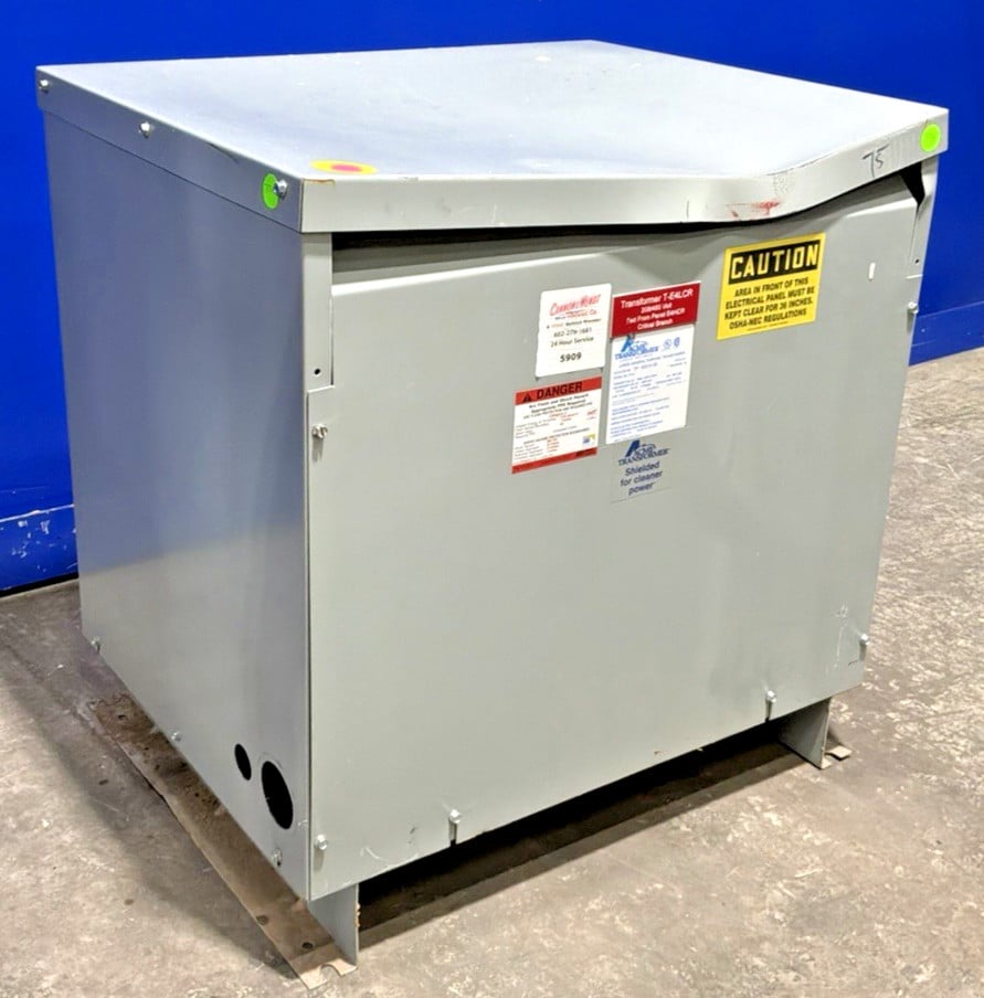 75 KVA 480 Primary, 208Y/120 Secondary, Acme #TP-53314-3S, Transformer, 3 Phase, 60 Hz, NEMA 2 (2 available) - Image 4