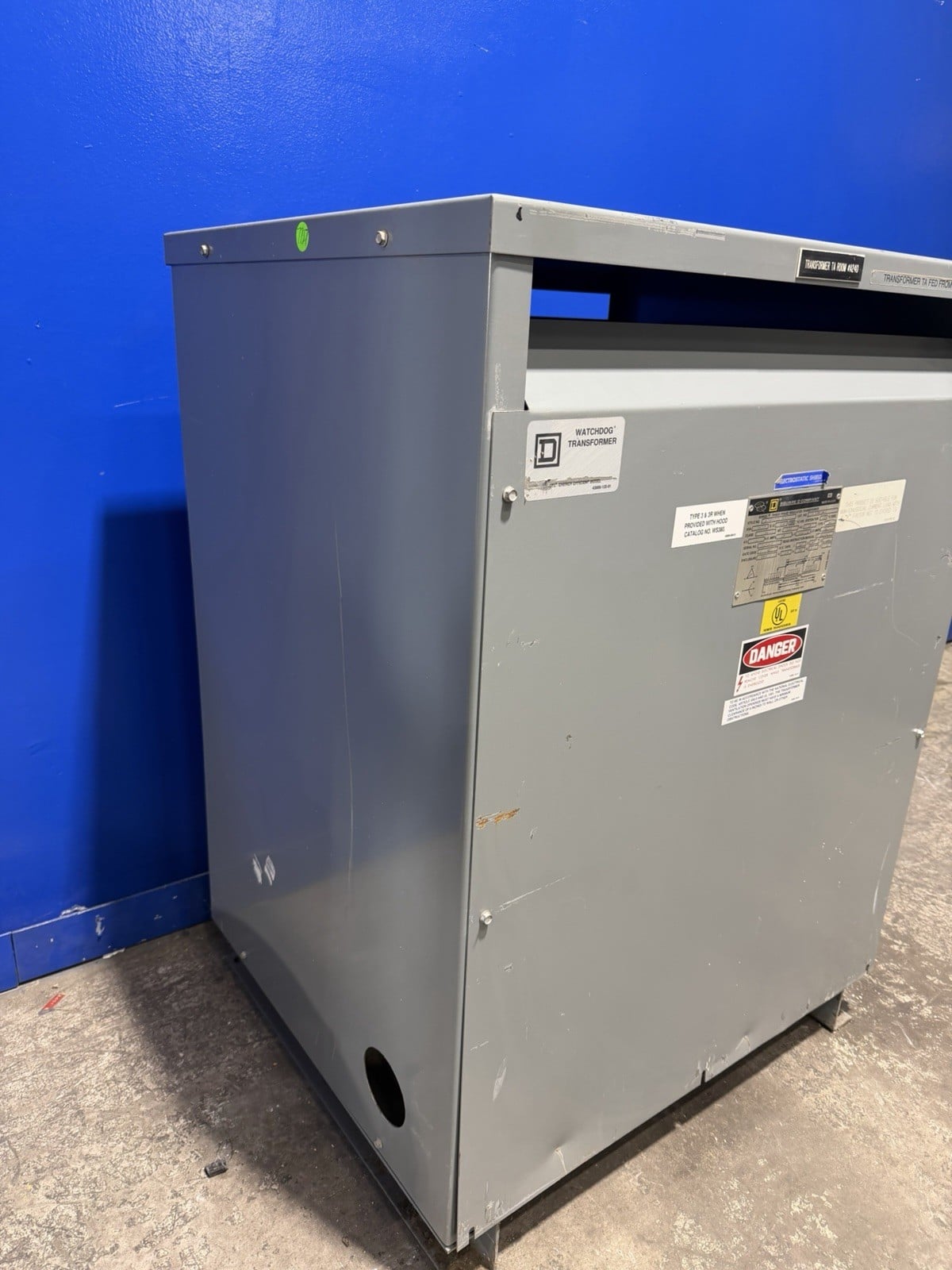 112.5 KVA 480 Primary, 208Y/120 Secondary, Square D #34749-17222-028, Transformer, 60 Hz, NEMA 2 - Image 10