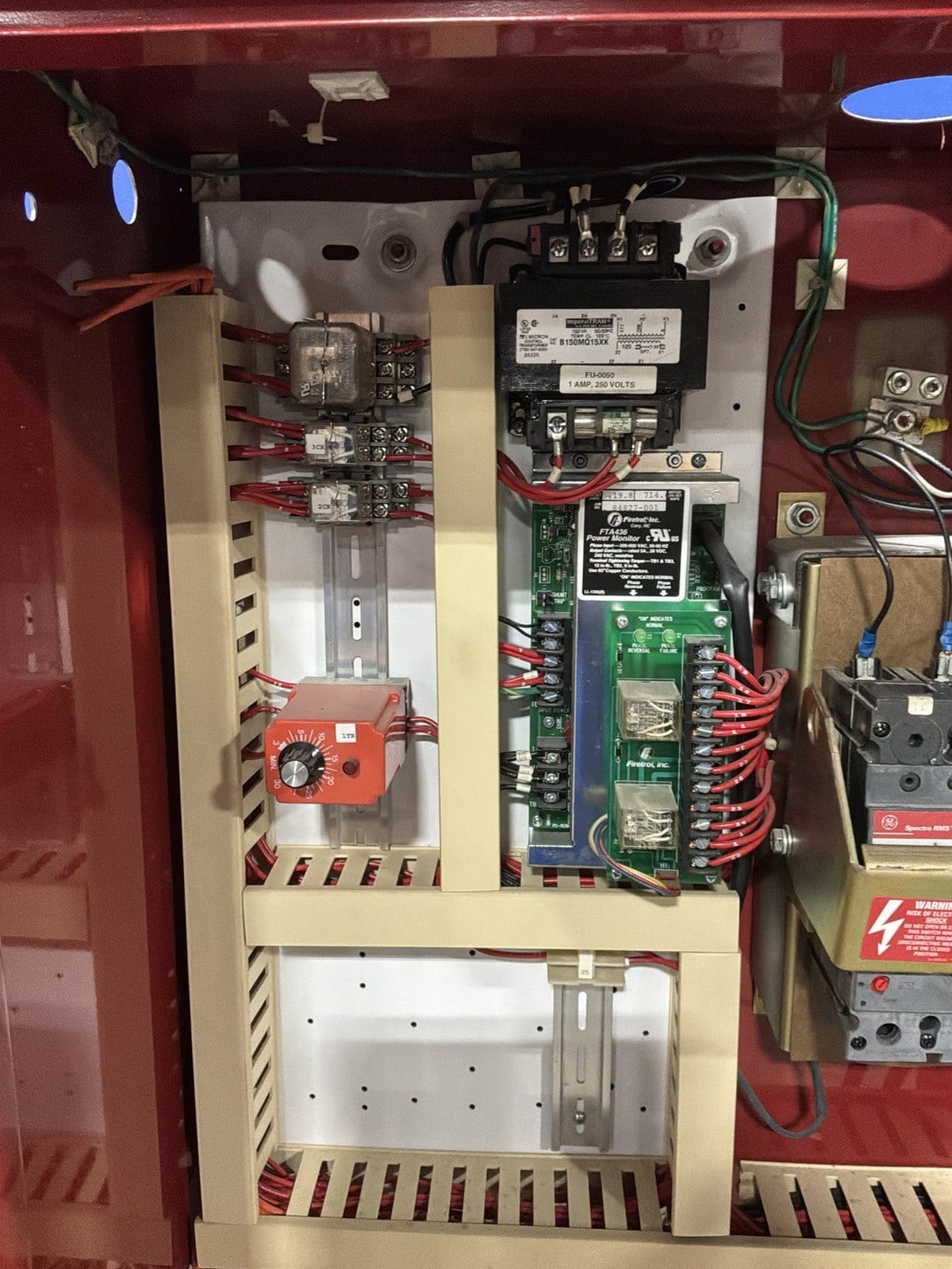 Firetrol #FTA1000-AE20, fire pump controller, 40 HP, 50 Amp, 208 V., 3 Phase, 60 Hz - Image 5