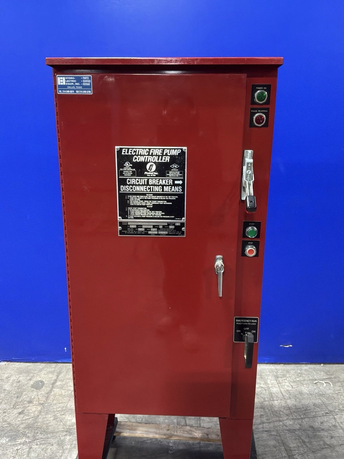 Firetrol #FTA1000-AE20, fire pump controller, 40 HP, 50 Amp, 208 V., 3 Phase, 60 Hz - Image 10