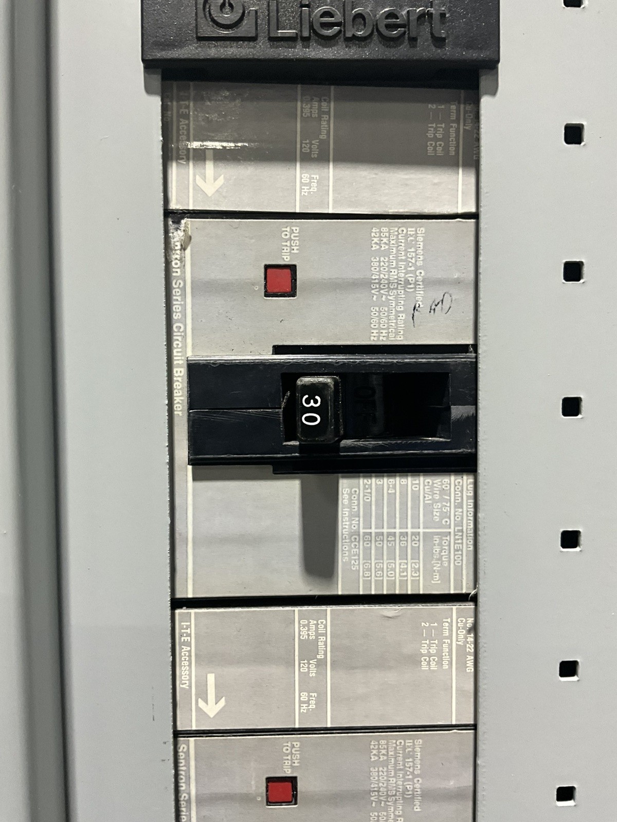 400 Amp. Siemens SEE42ML400ATS, MLO Panelboard, 240 Volts, 3 Phase, 4 Wire - Image 6