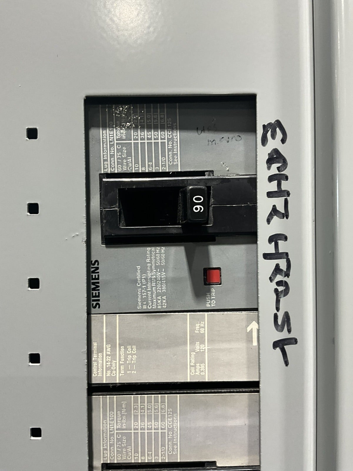 400 Amp. Siemens SEE42ML400ATS, MLO Panelboard, 240 Volts, 3 Phase, 4 Wire - Image 8