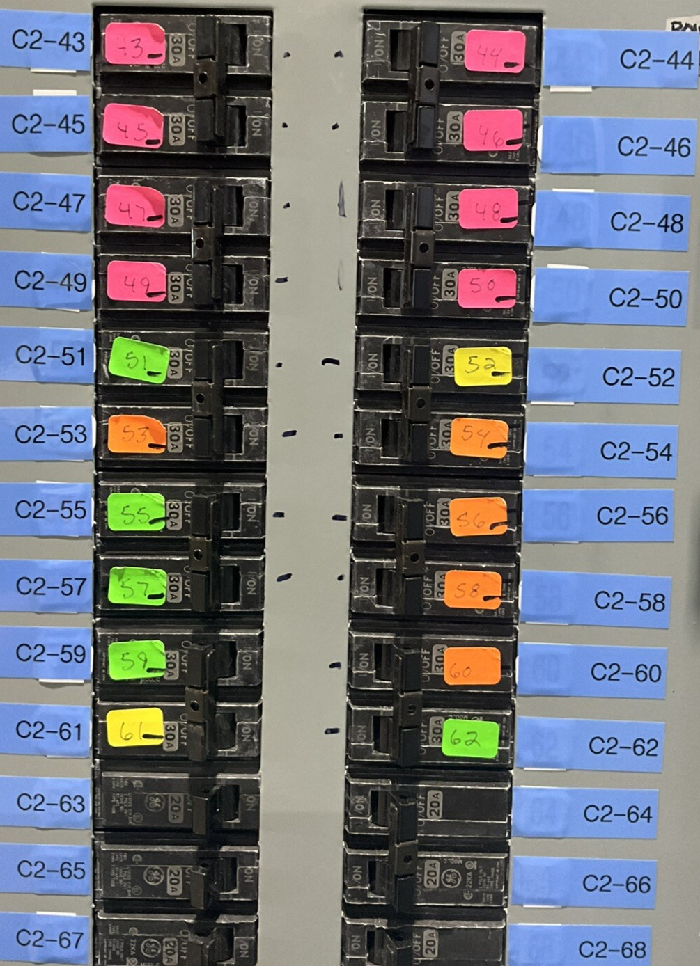 400 Amp. General Electric AQF3484MBX, MLO Panelboard, 120/208 Volts, 3 Phase, 4 Wire (3 available) - Image 8